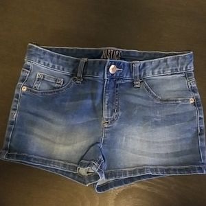 Justice 12 plus denim shorts